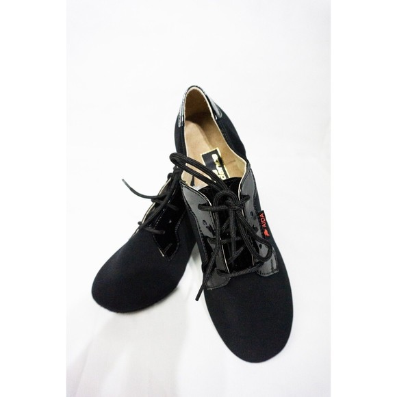 NEW Aida Men's Standard  Smooth Shoes ballroom dancing size 26.5 black laced - Picture 8 of 13